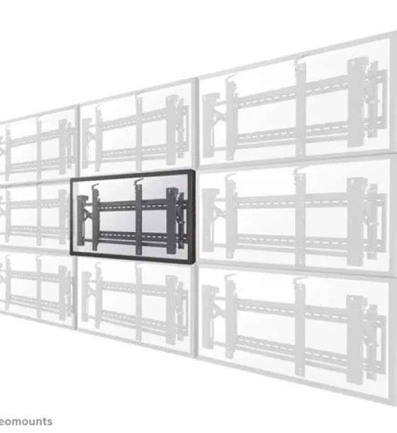 Suport TV de perete, Neomounts by Newstar LED-VW2000BLACK, Reglabil, 32 inch- 75 inch, VESA 600x400mm, suporta pana la 70kg, negru