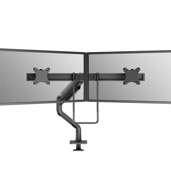 Suport TV Brat dublu monitor Neomounts DS75S-950BL2 pentru display-uri cu diagonale 17 inch-32 inch, sistem de prindere VESA 75x75 100x100, greutate maxima suportata 8 - per ecrankg, full motion