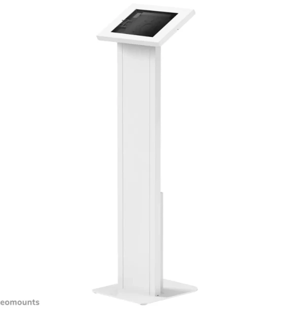 Suport TV Stand podea mobil/fix pentru tablete Neomounts FL15-750WH1 pentru display-uri cu diagonale 9, 7 inch-11 inch, sistem de prindere VESA 75x75 75x75, fix lockable culoare alb. Garantie 5 ani