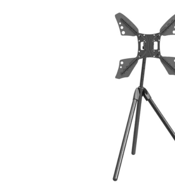 Suport tripod portabil de podea pentru TV Barkan, 13 inch - 83 inch, VESA 600x400mm, Max 50kg, Negru