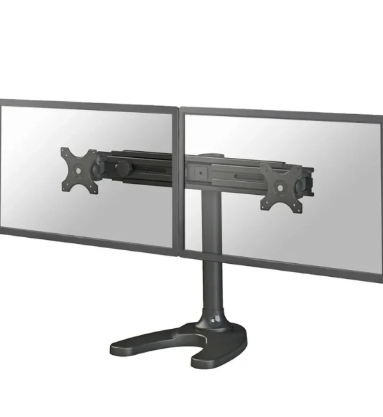 Suport dublu monitor de birou Neomounts FPMA-D700DD pentru display-uri cu diagonale 19 inch-30 inch, sistem de prindere VESA 75x75 100x100, greutate maxima suportata 8kg - per ecran
