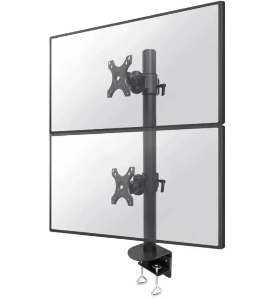 Suport Monitor de Birou Dublu, Neomounts by Newstar FPMA-D960DVBLACKPLUS, 17 inch - 49 inch, VESA 100x100, suporta pana la 15kg, negru