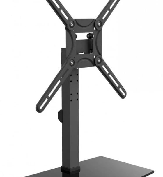 Suport TV de podea, Barkan S320.B, Fix, 29 inch-58 inch, VESA 400x400, suporta pana la 25kg, Negru