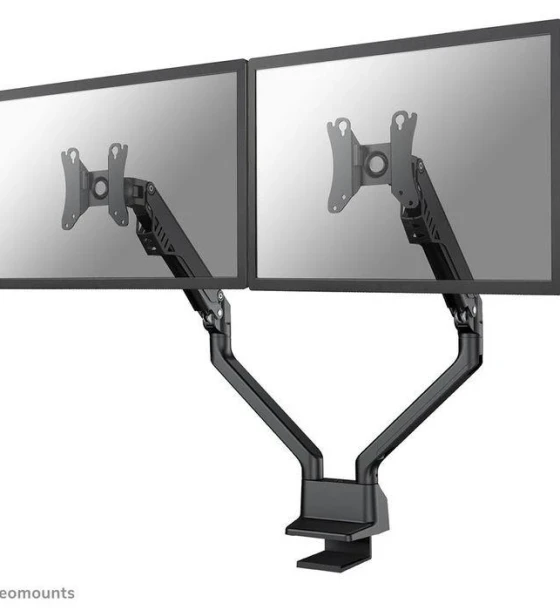 Suport TV Brat dublu pt monitor Neomounts by Newstar, fullmotion 10 inch-32 inch, greutate maxima suportata 8 kg per monitor, VESA min 75x75 mm, VESA max 100x100 mm, negru