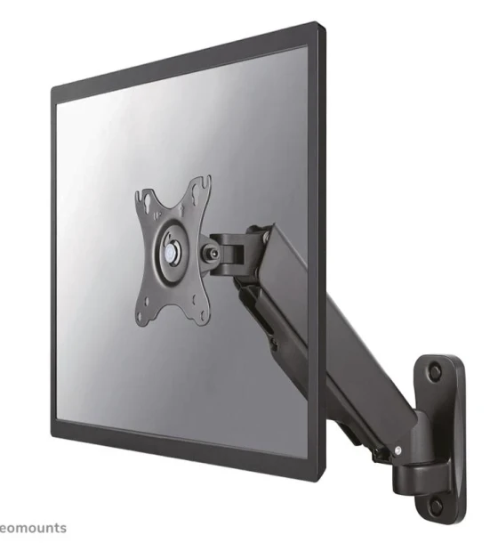 Suport perete Neomounts WL70-440BL11 pentru display-uri cu diagonale 17 inch-32 inch, sistem de prindere VESA 75x75 100x100, greutate maxima suportata 9kg, full motion, tilt +90/-45