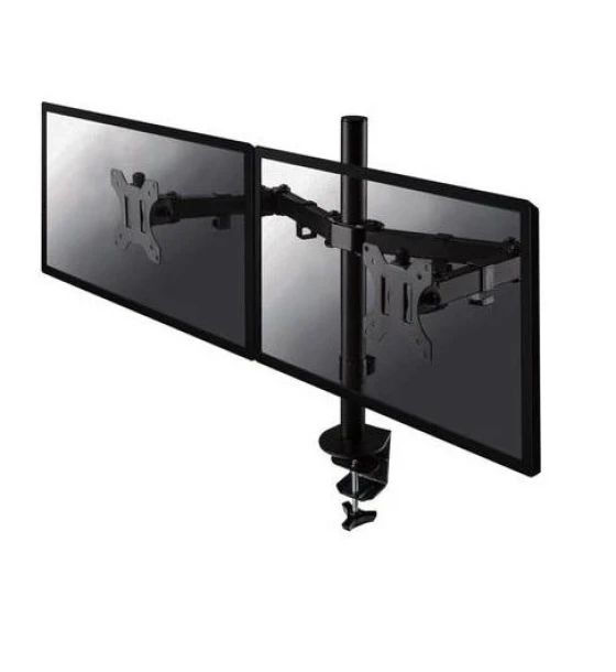Suport Monitor de Birou Dual, Neomounts by Newstar FPMA-D550DBLACK, 10 inch - 32 inch, VESA 100x100, suporta pana la 8kg, negru