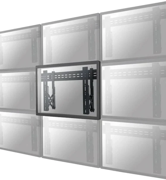 Suport perete Videowall individual pull-out Neomounts by Newstar, 32 inch-75 inch, VESA 200x200 600x400, max load 50kg, profil 56-215mm, rotate +/-3, micro-adjustment