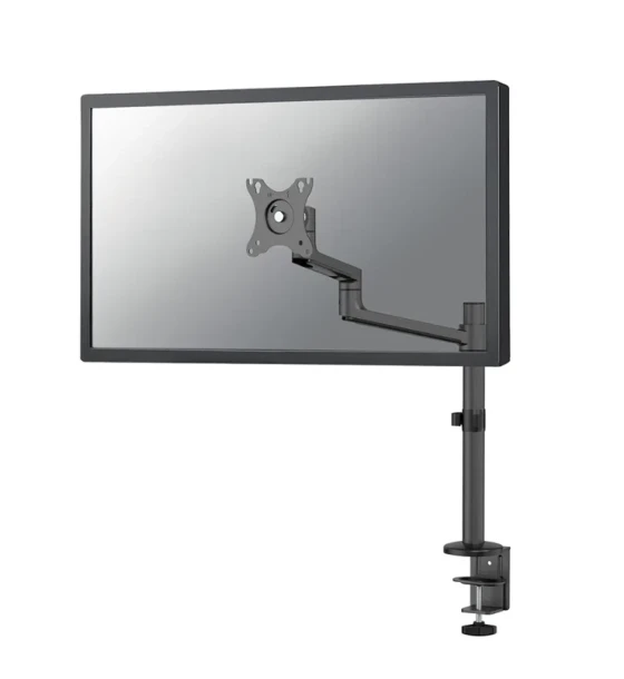 Suport TV Brat monitor Neomounts DS60-425BL1 pentru display-uri cu diagonale 17 inch-27 inch, sistem de prindere VESA 75x75 100x100, greutate maxima suportata 8kg, tilt +90, -30, swivel +90, -90
