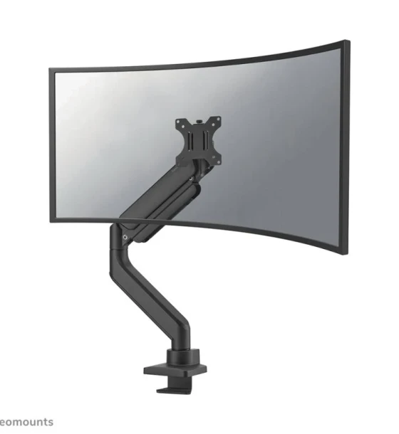Suport TV Brat monitor pentru ecrane curbate Neomounts DS70PLUS-450BL1 pentru display-uri cu diagonale 17 inch-49 inch, sistem de prindere VESA 75x75 100x100, greutate maxima suportata 18kg