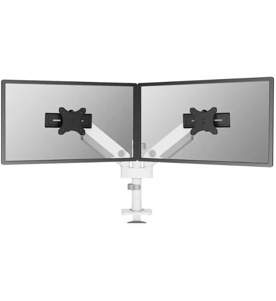 Suport TV Brat dublu monitor Neomounts DS65S-950WH2 pentru display-uri cu diagonale 24 inch-34 inch, sistem de prindere VESA 75x75 100x100, greutate maxima suportata 11 - per ecrankg, full motion
