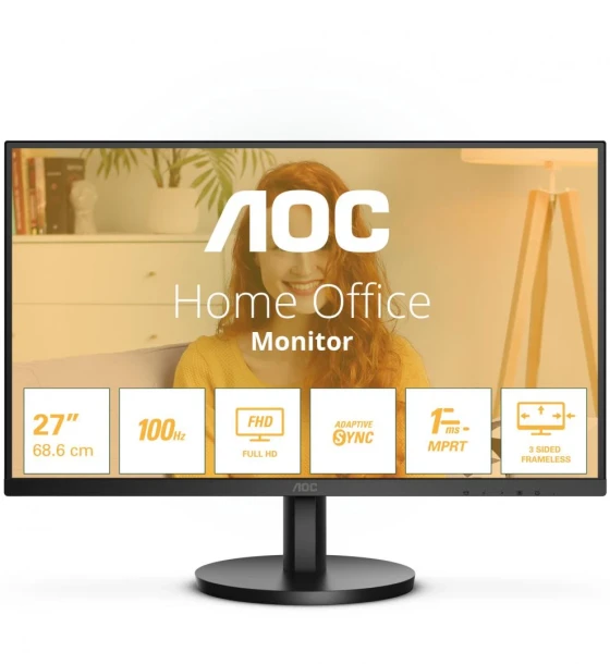 Monitor LED AOC 27B3HMA2, 27inch, 1920x1080, 8ms GTG, Black
