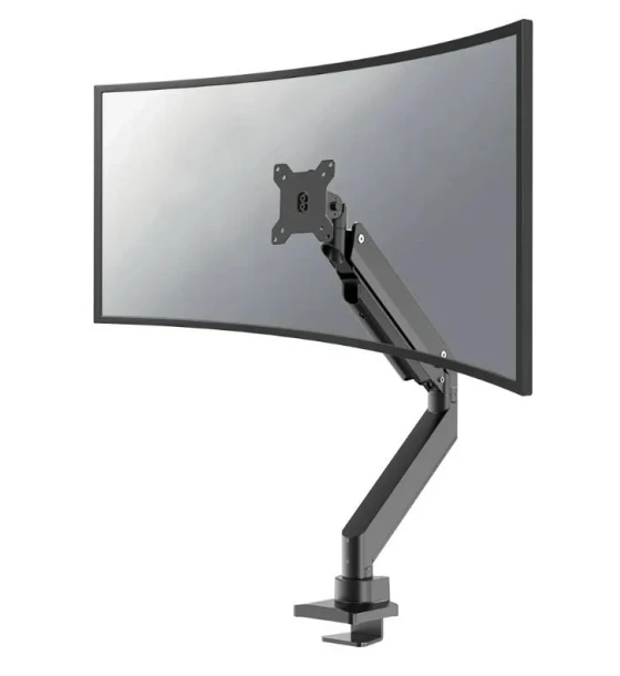 Suport TV Brat monitor Neomounts NM-D775BLACKPLUS pentru display-uri cu diagonale 10 inch-49 inch, sistem de prindere VESA 75x75 100x100, greutate maxima suportata 18kg, full motion, tilt +45