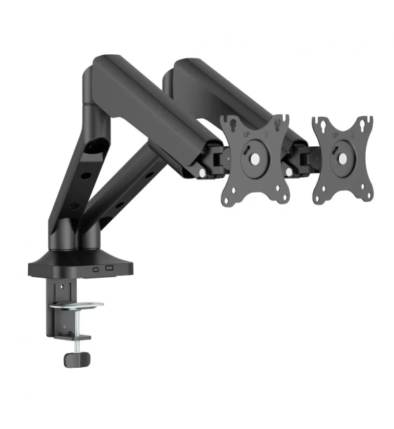 Suport TV Brat monitor Serioux, tehnologie arc cu gaz, compatibilitate ecran 17 inch-35 inch, greutate maxima suportata per ecran 2 12kg. VESA/ 75x75, 100x100 Tilt Range +90 -90 Swivel Range +90 -90