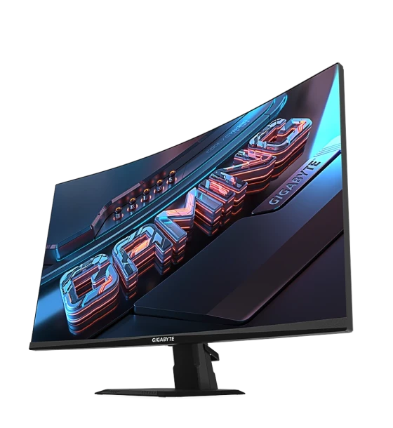 Gigabyte Monitor Gaming 27 inch VA 1500R GS27QC, Non-glare, 2560 x 1440 QHD, Luminozitate 250 cdmp, Contrast 4000:1, Culori 16.7M, Timp raspuns 1ms, 165Hz, HDR Ready, Flicker-free