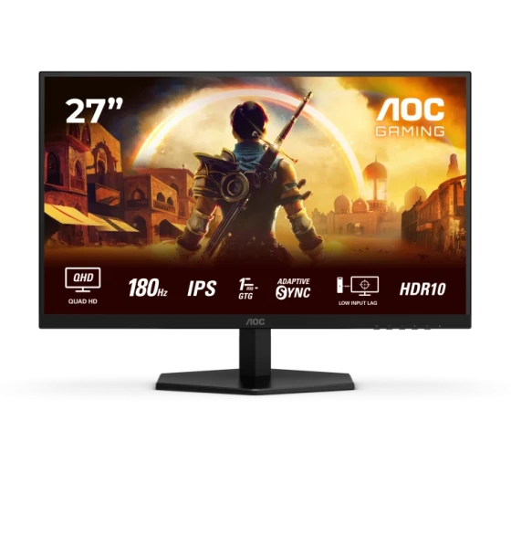 Monitor AOC 27 inch Q27G42XE, 16:9, Fast IPS, 2560x1440, 180Hz, GtG 1ms, MPRT 0.5ms, Luminozitate max 300 cdmp, Contrast static 1000:1