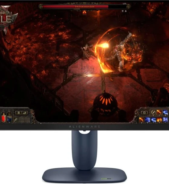 Monitor Alienware 27 inch AW2725DM Gaming 68.58 cm, 2560 x 1440 at 180 Hz, 1 Ms