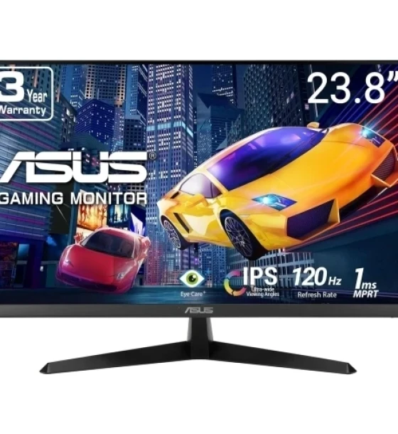 Monitor Asus 23.8 inch VY249HGR, 16:9, IPS, 1920x1080, 120Hz, MPRT 1ms, Luminozitate max 250 cdmp, Contrast static 1500:1, Colours 16.7M, VESA Wallmount 100x100, Tilt