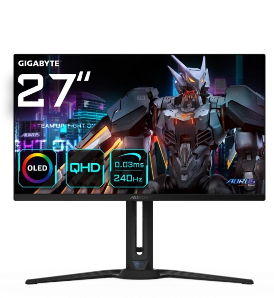 Gigabyte monitor gaming 29 inch, display 590.42 x 333.72 mm, Anti- reflection, 2560 x 1440 QHD, Luminozitate 250 cdmp TYP, Contrast 1500000:1, timp raspuns 0.03ms GTG, rata refresh 240Hz