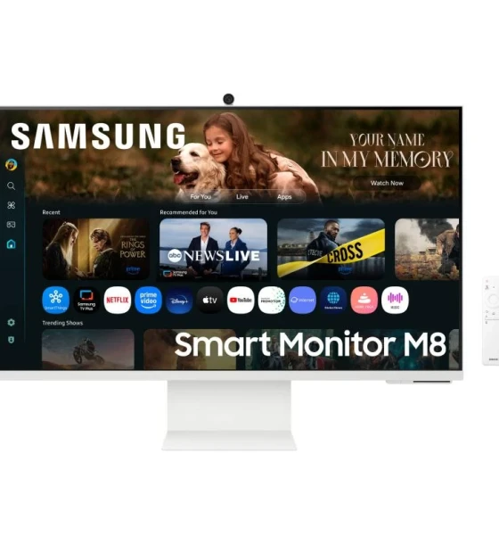 Monitor Samsung 32 inch LS32FM801UUXDU, 16:9, VA, 3840x2160, 60Hz, GtG 4ms, Luminozitate max 400 cdmp, Contrast static 3000:1