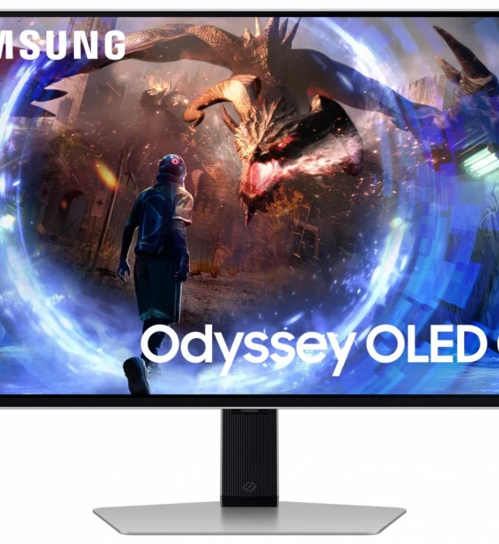Monitor Samsung 27 inch LS27DG602SUXEN, 16:9, OLED, 2560x1440, 360Hz, GtG 0.03ms, Luminozitate max 250 cd, Contrast static 1M 1