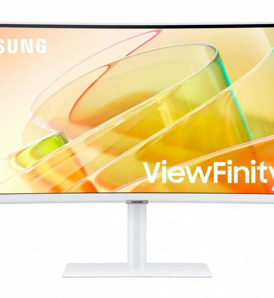 Monitor Curbat Samsung LS34C650TAUXEN, 34 inch, QHD, 100 Hz, 5 ms, VA, Alb, HDMI, DisplayPort