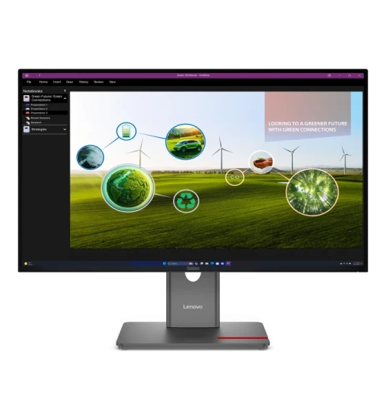 Monitor Lenovo ThinkVision P27Q-40 27 inchIPS, QHD 2560x1440, 16:9, Luminozitate 350 cdmp, Contrast ratio 1500:1, 4ms GtG Extreme mode/6ms GtG Typical mode, Dot/Pixel Per Inch 109 dpi