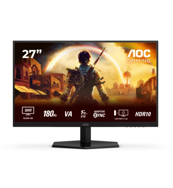 Monitor AOC 27 inch Q27G42XNE, 16:9, VA, 2560x1440, 180Hz, GtG 1ms, MPRT 0.5ms, Luminozitate max 300 cdmp, Contrast static 5000:1