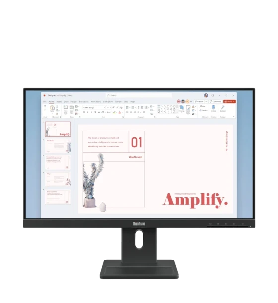 Monitor Lenovo ThinkVision E24-40 23.8 inchIPS, FHD 1920x1080, 16:9, Luminozitate 250 cdmp, Contrast ratio 1300:1, 4ms GtG Extreme mode/6ms GtG Typical mode, Dot/Pixel Per Inch 92 dpi