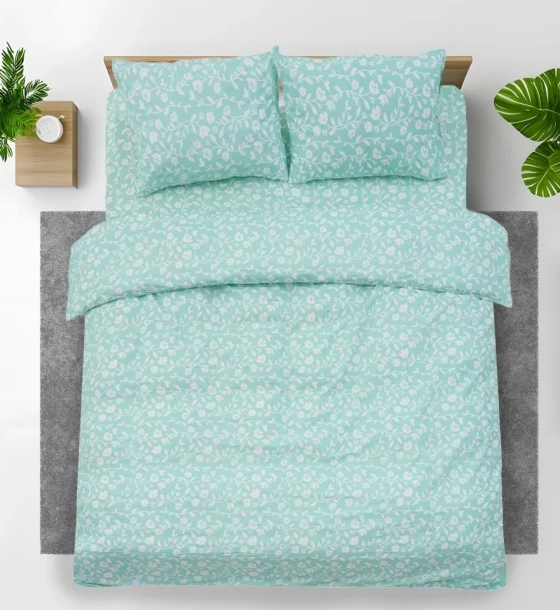 Set de pat king size bumbac, 92 gsm, Nova