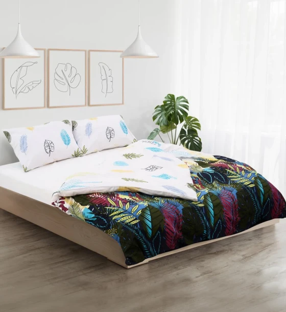 Lenjerie kingsize, bumbac, 132 TC, Lora