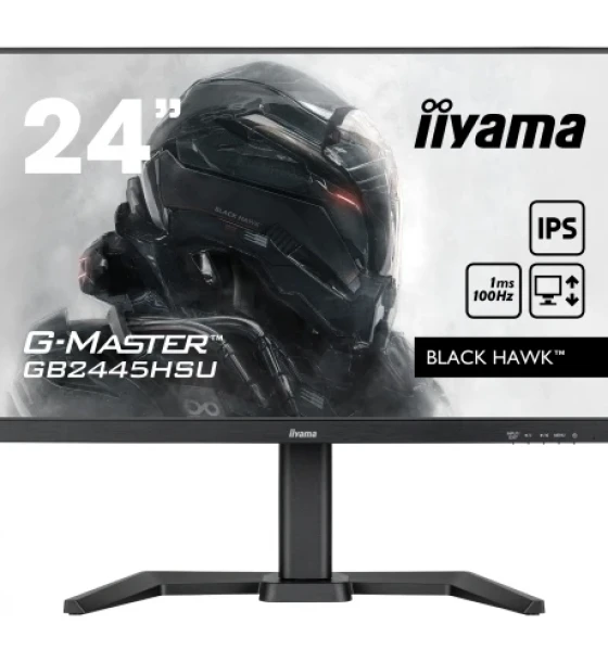 Monitor LED Iiyama Black Hawk G-MASTER GB2445HSU-B2, 23.8inch, 1920x1080, 1ms, Black