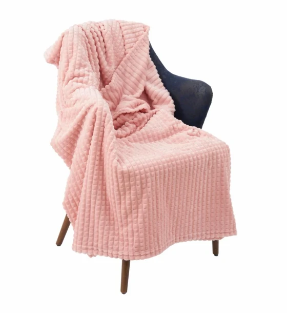 Patura flannel 200X220 cm roz