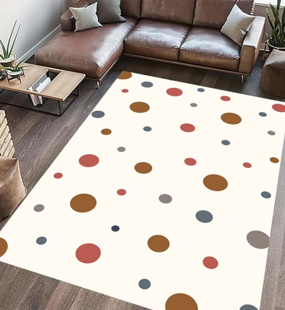 Covor printat, BUBBLE 200x300 cm, lavabil cu spate antialunecare, inaltime fir 3mm