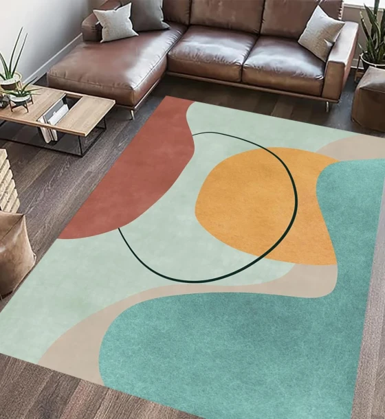 Covor printat, ERIN 200x300 cm, lavabil cu spate antialunecare, inaltime fir 3mm
