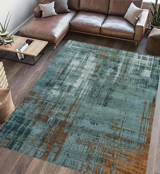 Covor printat, MIST 200x300 cm, lavabil cu spate antialunecare, inaltime fir 3mm