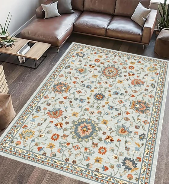 Covor printat, REZA 200x300 cm, lavabil cu spate antialunecare, inaltime fir 3mm