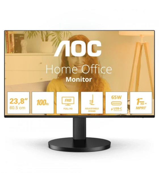 Monitor AOC 27 inch 27B3CF2, 16:9, IPS, 1920x1080, 100Hz, GtG 4ms, MPRT 1ms, Luminozitate max 250 cd, Contrast static 1300:1, Contrast dynamic 20M 1