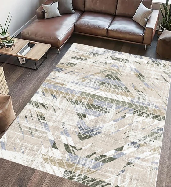 Covor printat, MABO 200x300 cm, lavabil cu spate antialunecare, inaltime fir 3mm