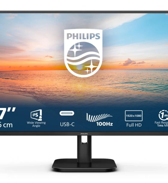 Monitor Philips 27 inch 27E1N1300A, 16:9, IPS, 1920x1080, 100Hz, GtG 4ms, MPRT 1ms, Luminozitate max 250 cd, Contrast static 1300:1, Contrast dynamic Mega Infinity DCR