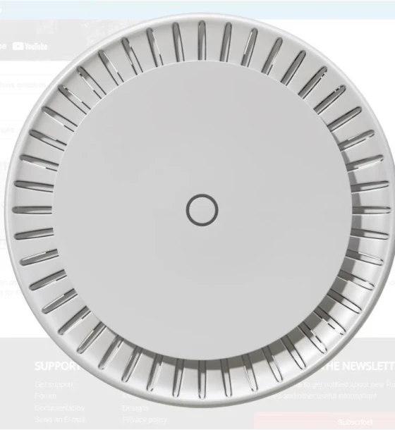 Wireless Access Point Mikrotik CAPGI-5HAXD2HAXD, Procesor IPQ-6010 1.8 GHz, 128 Mb NAND, 2 x GB ports, Tensiune alimentare 18 - 57V DC, PoE In 802.3af/at, Dimesiuni 228 x 48mm