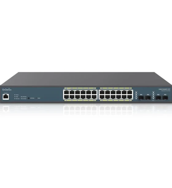 Access point Switch EnGenius Fit Managed stand-alone 19i 24-port 410W, 24xGbE + 4xSFP L2 185W
