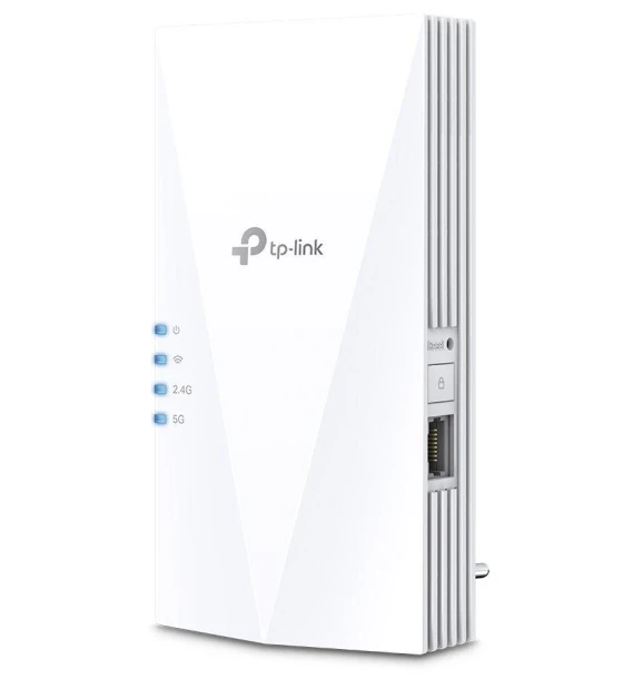 Access point TP-link AX1500 Wi-Fi Range Extender, RE500X, 1 Port Ethernet Gigabit, 2 Antene interne, Standarde Wireless, IEEE 802.11a/n/ac/ax 5GHz, IEEE 802.11b/g/n 2.4GHz, frecventa 2.4, 5 Ghz