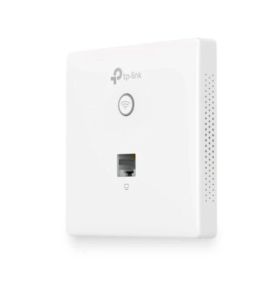 TP-Link Access Point wireless N300 cu montare in doza de peperete, EAP115-WALL, 10/100Mbps Ethernet RJ-45 Port 2, antena Internal2x1.8dBi Omni, LED/Wi-Fi Button RESET, PoE IEEE802.3af