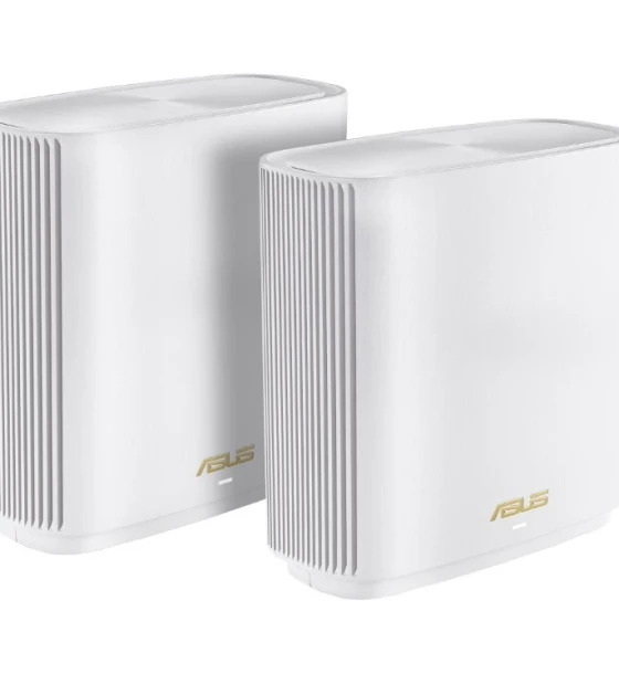 Router wireless Asus Tri band home Mesh ZENwifi system, XT9, White 2 pack, 1.7 GHz quad-core processor, 256 MB Flash, 512 MB RAM AX7800, Tri-band 2.4Ghz 2x2, 5Ghz 2x2, 5Ghz 4x4