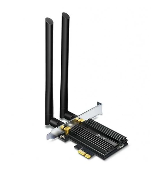 Router wireless Adaptor wireless TP-Link, ARCHER TX50E, AX3000, Wi-Fi 6 Bluetooth 5.0 PCIe, 2X High-Gain Dual Band Antennas, Wireless Standard IEEE 802.11ax/ac/n/a 5 GHz, IEEE 802.11ax/n/g/b 2.4 GHz