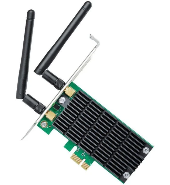 Router wireless Adaptor wireless TP-Link, AC1200 Dual-band, 867/300Mbps, PCI-E, 2 antene detasabile, standarde wireless IEEE 802.11ac/n/a 5 GHz, IEEE 802.11n/g/b 2.4 GHz, Low-Profile Bracket