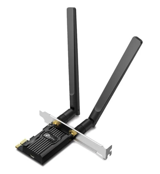 Router wireless Adaptor wireless TP-Link, ARCHER TX20E, AX1800, 2 x antene externe Dual-Band 5Ghz, 2.4 Ghz, dimensiuni 120.8 x 78.5 x 20.9 mm, Bluetooth 5.2