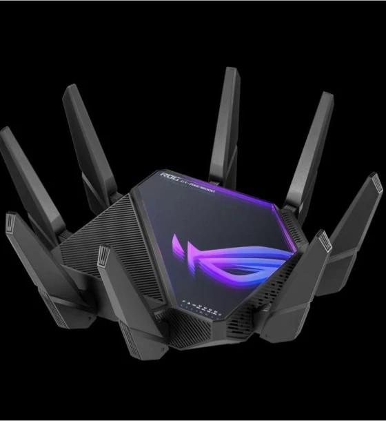 Asus Quad-band WiFi Gaming Router GT-AXE16000 Network Standard WiFi 6 802.11ax, WiFi 6E 802.11ax, Backwards compatible with 802.11a/b/g/n/ac Wi-Fi, 2.4GHz 1148Mbps, 5G-1Hz 4804Mbps