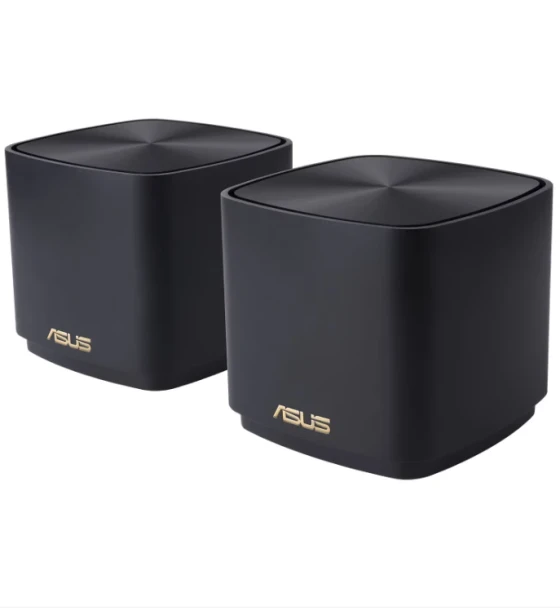 Router wireless Asus dual-band large home Mesh ZENwifi system, XD4 PLUS 2 pack black, AX1800, 1201 Mbps+ 574 Mbps, 128 MB Flash, 256 MB RAM IEEE 802.11a, IEEE 802.11b, IEEE 802.11g, WiFi 4 802.11n