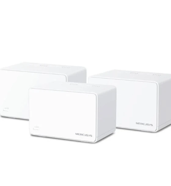 Router wireless Mercusys AX3000 Whole Home Wi-Fi system HALO H80X 3-PACK, wi-fi 6 Dual-Band, Standarde Wireless IEEE 802.11ax/ac/n/a 5 GHz, IEEE 802.11ax/n/b/g 2.4 GHz, viteza wireless 2402 Mbps on 5 GHz